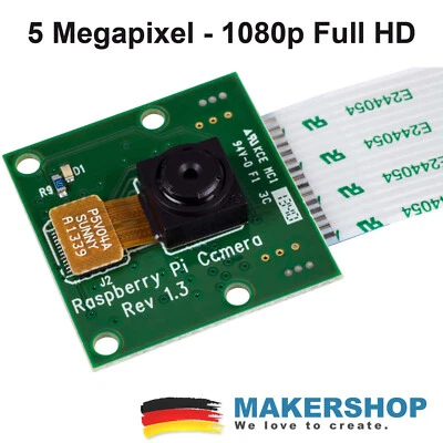 Raspberry Pi Kameramodul Kamera Camera Module - 5MP Cam, 1080p FullHD Videos - Bild 1 von 2