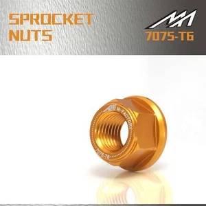 Rear Sprocket Nut M10 GOLD For Ducati Multistrada 1200 S 10-17 16 15 14 13 - Foto 1 di 4