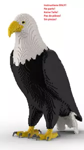 LEGO American Eagle instrucciones de construcción de estatuas - INSTRUCCIONES SOLO SIN LADRILLOS - Imagen 1 de 10