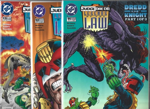 JUDGE DREDD LEGENDS OF THE LAW LOT OF 3 - #11 #12 #13 DREDD OF NIGHT ...