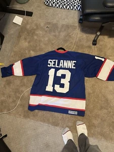winnipeg jets selanne jersey #13 VINTAGE - Picture 1 of 7