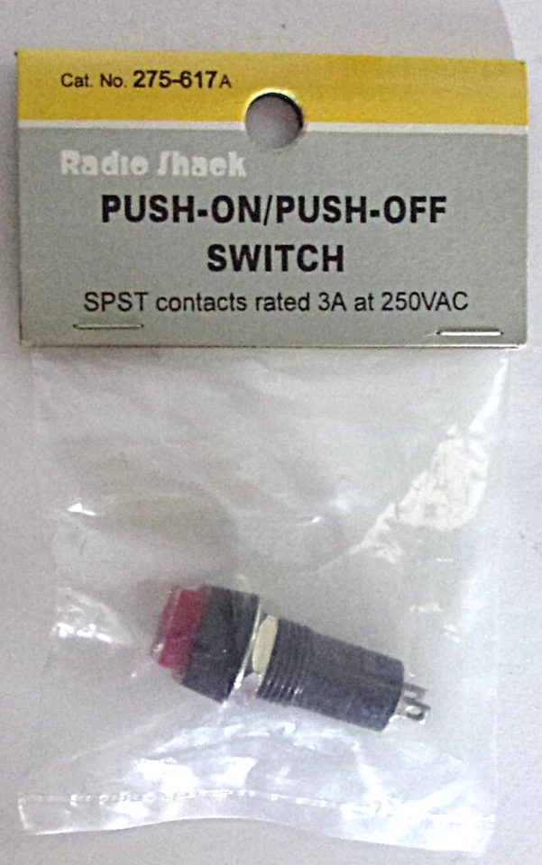 Interruptor de encendido/apagado Radio Shack #275-617A SPST NUEVO Foto 1 de 1