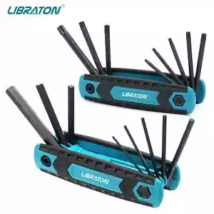 Juego de llaves Allen plegables 8 en 1 o Torx Star Key Kit de herramientas portátiles a prueba de manipulaciones - Imagen 1 de 10