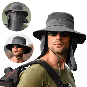 Sombrero de cubo Gorra Pesca Boonie Ala Visera Sol Safari Exterior Verano Hombres Camping - Imagen 1 de 89