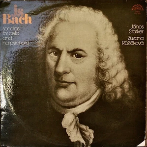 BACH: Sonatas for Cello and Harpsichord-M1979LP CZECH IMPORT JANOS STARKER - Picture 1 of 1