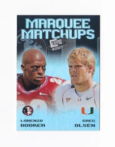2007 Press Pass SE Marquee Matchups #12 Greg Olsen Lorenzo Booker FSU Miami - Picture 1 of 2