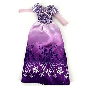 Disney Princesa Rapunzel Enredada Barbie Muñeca Púrpura Rosa Vestido Vestido Conjunto Vestido - Imagen 1 de 5