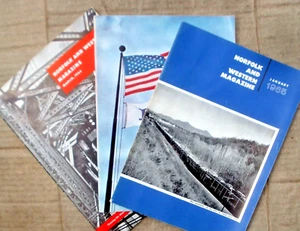 Rivista Norfolk e Western vintage 1965 gennaio febbraio marzo lotto di 3 dipendenti ferroviari - Foto 1 di 4
