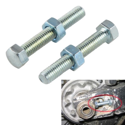 Pernos ajustadores de cadena traseros M8x50 para Kawasaki KX KX85 01-18 KX125 KX250 1988-2008 Foto 1 de 4