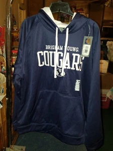 Brigham Young Cougars stitched Hoodie sweatshirt size extra large new with tags - Picture 1 of 2