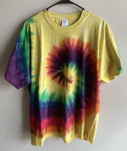 Men's Tie Dye T-Shirt, XL, 100% Heavyweight Preshrunk Cotton, Free Shipping! - Picture 1 of 1