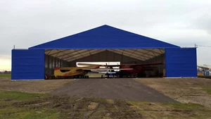 15x20x4 Flugzeug Hangar Trapezblech Neu Halle für Flugzeuge Leichtbauhalle - Bild 1 von 9
