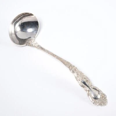 Gorham Chrysanthemum Silver Plate Soup Ladle 10.5" Barbara Walters Collection - Image 1 of 4