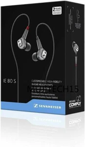 IE 80 S In-Ear High-Fidelity Wired Earphones Black Brand New & Sealed - Picture 1 of 9