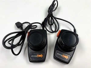 Lot of 2- Atari 2600 Driving Racing Wheel Controller Pair Tested & Working - Picture 1 of 4