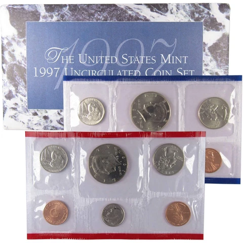 1997 U.S. Mint Set Uncirculated Original Government Packaging OGP Collectible Cover