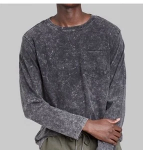 NEW Original Use Mens Long Sleeve T-Shirt Galaxy Black Wash Target XXL - Picture 1 of 3