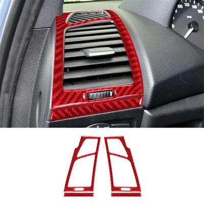 Red Left & Right Vents Trim Cover For BMW 1 Series Convertible E82/E88 2008-2013 - image 1 of 4