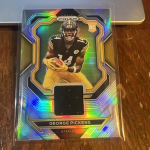 George Pickens 2022 Panini Prizm Silver Prizm Rookie Jersey RC #PJ-GP Steelers - Bild 1 von 6