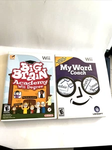 Big Brain Academy: Wii Degree & My Word Coach Nintendo Wii, 2007) - Complete - Picture 1 of 13
