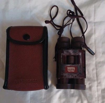 Bushnell Sportview 8x21 Binoculars / Folding Field Glasses 378 ft With Case  - Image 1 of 4