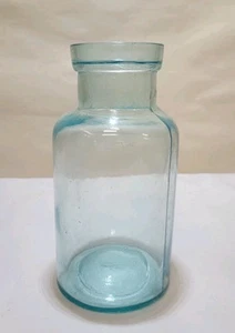 um 1860 Stopple Einmach Obstglas Kline/Kinney/Fahnestock Antik Aqua Glas - Bild 1 von 11