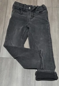 Old Navy Toddler Boy's Built-in-Cozy Straight-Leg Jeans Black Wash - Size 5T - Picture 1 of 1