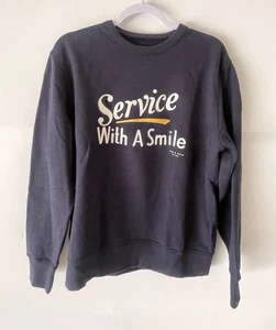 Felpa Rag & Bone uomo blu navy media servizio con scollo a cew un sorriso - Foto 1 di 10