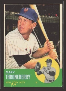 1963 Topps #78 Marv Throneberry New York Mets - Bild 1 von 2