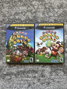 Super Monkey Ball 1 & 2 - Nintendo GameCube Game Lot Tested Classics Both CIB - Picture 1 of 5