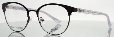 CANDIES CA0166 079 Púrpura Mujer Redondo Borde Completo Anteojos 51-18-135 B:43 Foto 1 de 4