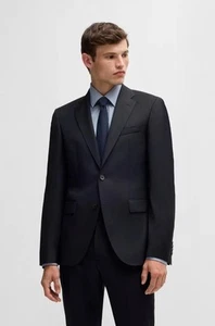 HUGO BOSS GILBERT 2 / TOWER NAVY SELF STRIPE SUIT SZ ITALY 48C AUS38S - Bild 1 von 20