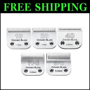 5PCS Dog Grooming Blades for Andis/Oster/Wahl Clipper - Heat Resistant Design - Picture 1 of 10