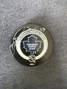 Mats Sundin Signed Toronto Maple Leafs NHL Official Game Puck Autograph - Picture 1 of 9