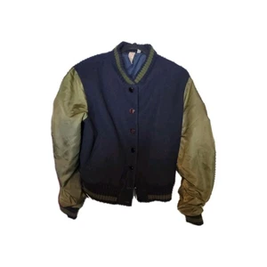 Anthropologie Dolan Varsity Bomberjacke Navy und Olivgrün - Größe M - Bild 1 von 6