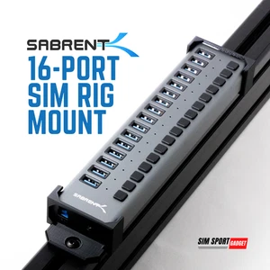 Sabrent / ACASIS 16-USB Port Hub Mount für Sim Rig - Bild 1 von 7