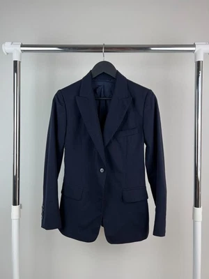 Loro Piana Womens 1 Button Blue Blazer Jacket Size 36 - Image 1 of 4