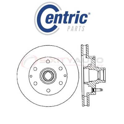 Centric C-TEK Disc Brake Rotor for 1996-2002 Chevrolet Express 2500 4.3L wp - Изображение 1 из 4