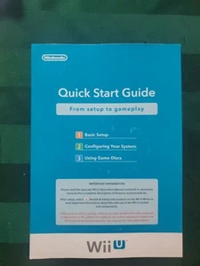 Nintendo Wii U Quick Start Guide Booklet - Picture 1 of 2