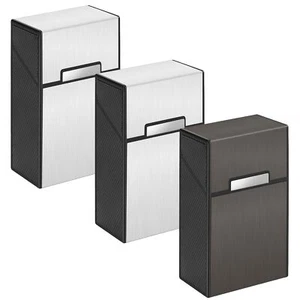 3 Stück Zigarettenbox Metall mit Magnetverschluss,Zigarettenetui,Aluminium Zigar - Bild 1 von 7