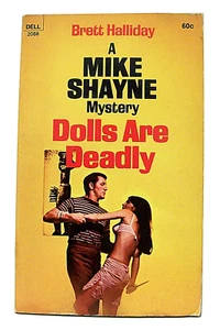 "DOLLS ARE DEADLY" a Mike Shayne Mystery by BRETT HALLIDAY (1970, Dell) - Picture 1 of 2