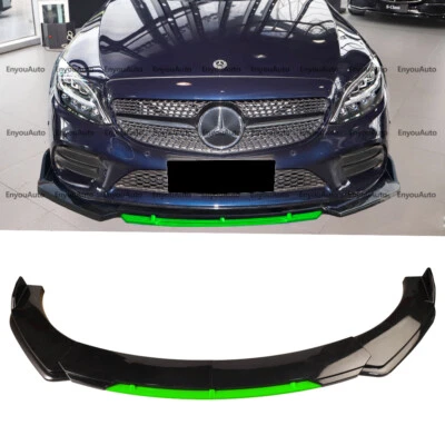 For Mercedes-Benz GLS450 GLS580 Front Bumper Lip Spoiler Splitter Black Green - Imagem 1 de 4