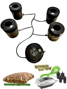 Versatile Hydroponics 4 Plant DWC Hydro Grow System W/ Reservoir Grow 4 You! - Picture 1 of 12