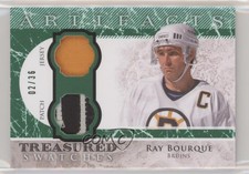 2012 Artifacts Treasured Swatches Emerald Jersey/Patch /36 Ray Bourque Patch HOF