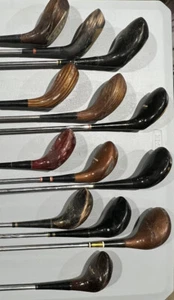 Lot of 13 Vintage Antique Wilson Golf Woods 1 2 3 4 5 Wood Staff Foremaster Berg - Picture 1 of 11