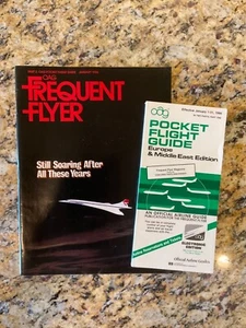 Guía de vuelo de bolsillo OAG enero 1986 Europa y Oriente Medio cargador de viajero frecuente - Imagen 1 de 3