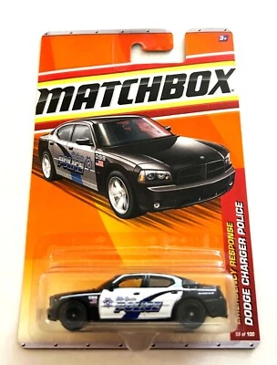 CARGADOR MATCHBOX DODGE ELK GROVE POLICÍA BLANCO Y NEGRO 1:57 Foto 1 de 2