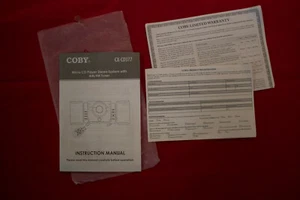 INSTRUCTION MANUAL ONLY for COBY CX-CD377 Micro CD Player Stereo System - Picture 1 of 1