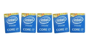 5 PCS Sticker for CORE i7 inside Blue Logo Decal Case Badge 15.5 x 21mm - Afbeelding 1 van 1