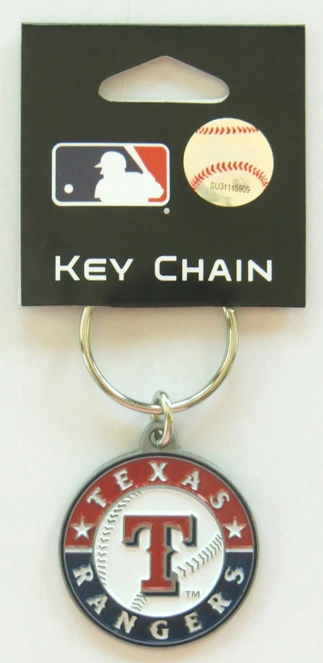 Siskiyou Gifts SBK105Z MLB Zinc Key Ring- Rangers
